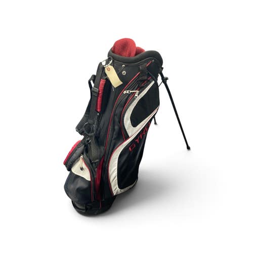 Used Ray Cook GYRO Mens Stand Bag Black And Red 11735-S000367122