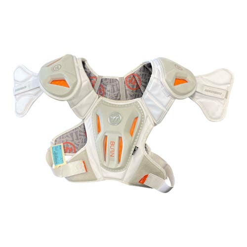 Used Warrior BURN Lacrosse Rib Pads White LG 11735-S000366101