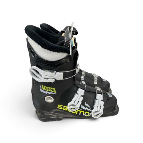Used Salomon TEAM Boys DH Ski Boot Black 255 MP - M07.5 - W08.5 11735-S000368160