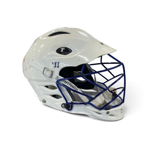 Used Warrior TII Lacrosse Helmet White MD 11735-S000367161