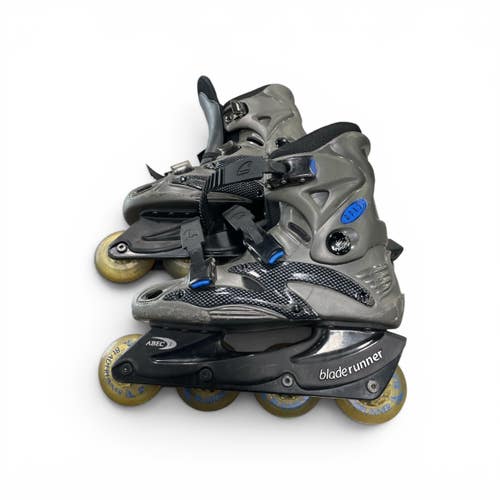 Used Bladerunner ABEC 3 Senior Roller Quad Skates Grey Senior 7 11735-S000364770
