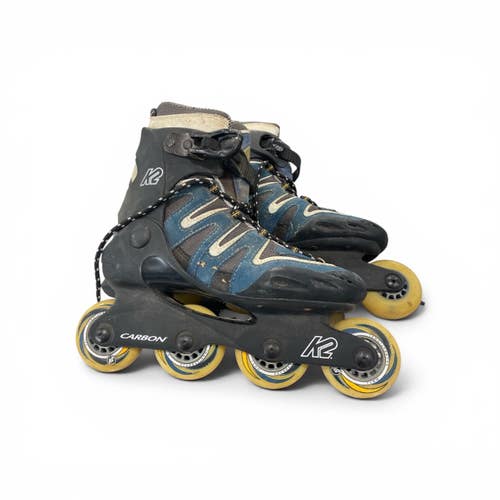 Used K2 CARBON Senior Rec Fitness Skates Navy Blue Senior 7 11735-S000364275