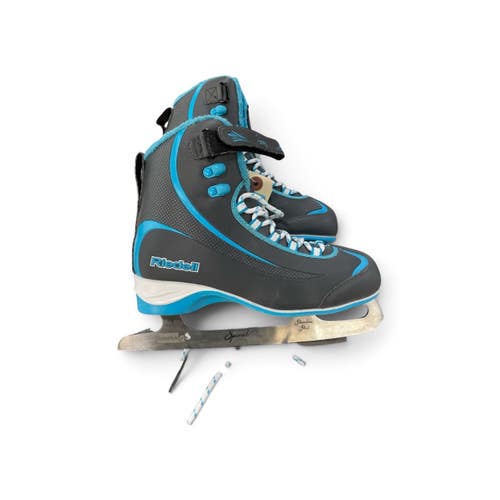 Used Riedell SOAR SPIRAL WomensFigure Skate Grey Senior 7 11735-S000368552
