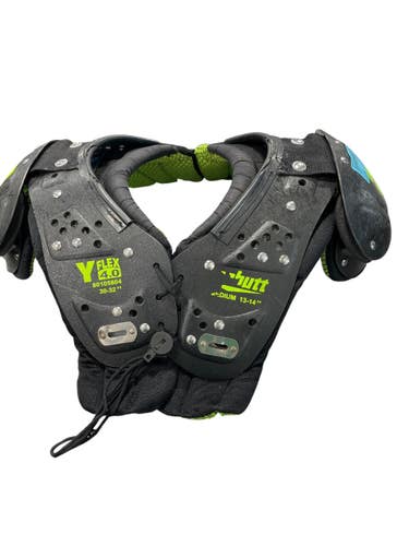 Used Schutt Y FLEX 4.0 FB Shoulder Pads Green MD 11735-S000367655