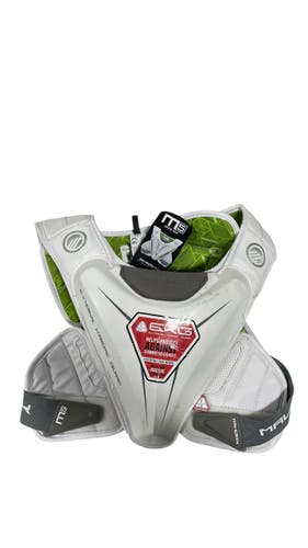 Used Maverik CHARGER Lacrosse Rib Pads White SM 11735-S000359896