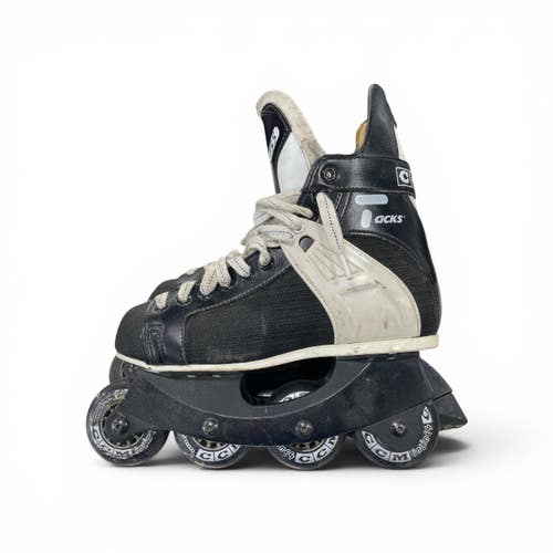 Used TACKS CCM Senior Roller Quad Skates Black Senior 6 11735-S000364771