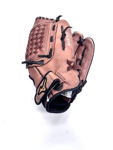 Used Mizuno POWER CLOSE BB/SB Glove RH Throw Brown 11 1/2" 11860-S000317240