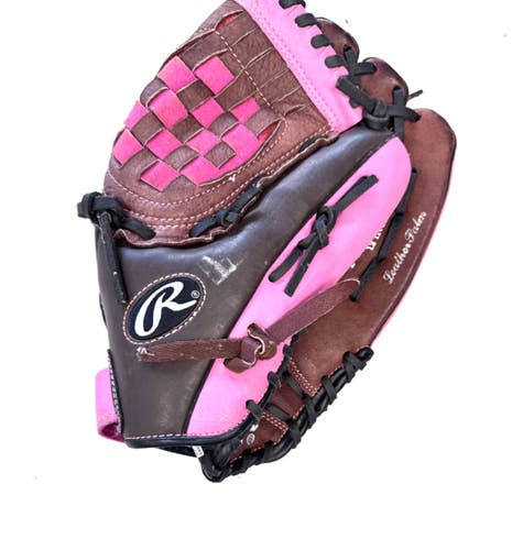 Used Rawlings FASTPITCH BB/SB Glove RH Throw Brown 12" 11860-S000317238