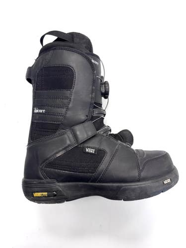 Used Vans ENCORE BOA Mens Snowboard Boots Black Senior 10 11860-S000317236