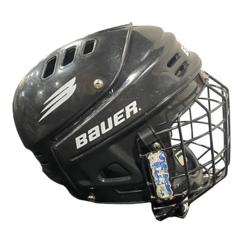 Used Bauer HH1000M Helmet Cage Combo Black MD 11735-S000368432