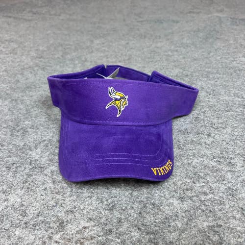 Minnesota Vikings Mens Hat Strap Back Visor Purple Cap Football NFL Drew Pearson
