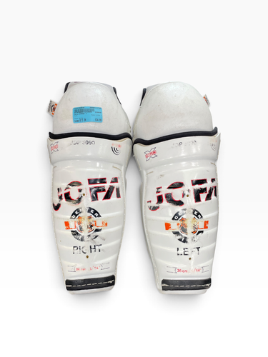 Used Jofa HYPER X Senior Shin Guards White 8 1/2" 11735-S000368940