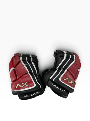 Used Bauer NIKE VAPOR XV Senior Gloves Black And Red 13" 11735-S000368938