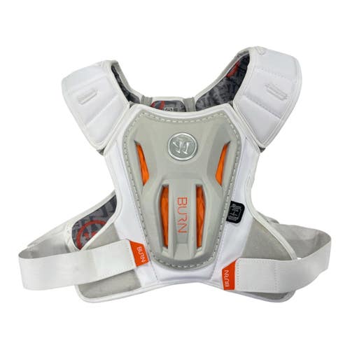 Used Warrior BURN Lacrosse Rib Pads White SM 11735-S000366551