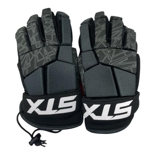 Used STX GLOVES Lacrosse Gloves Mens Black 8" 11735-S000366550