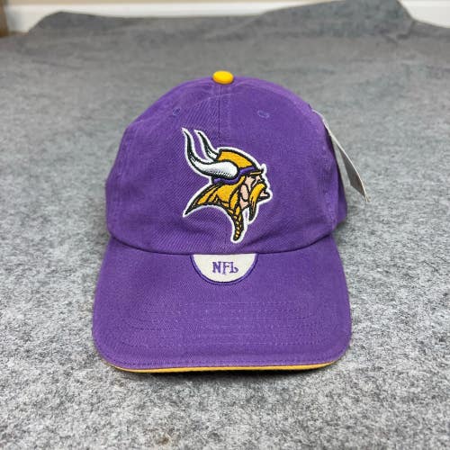Minnesota Vikings Mens Hat Strap Back Purple Cap Football NFL Sports Dad Logo
