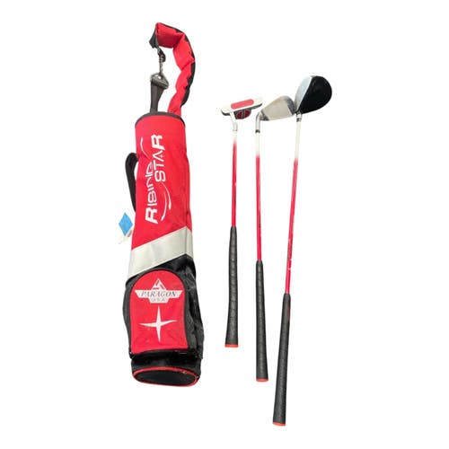 Used Paragon Golf RISING STAR JUNIOR Jr Package Set RH Black/Orange/White 4 Piece 11735-S000369678