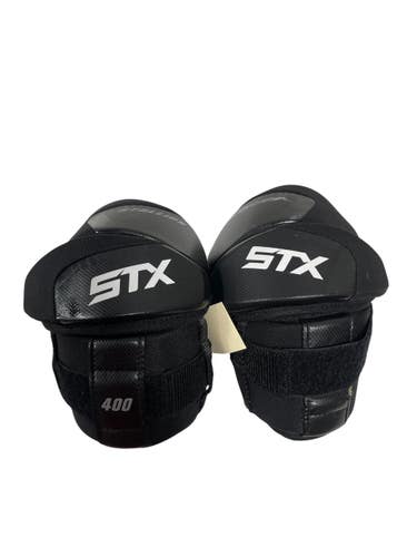 Used STX 400 STALLION Lacrosse Arm Pads/Guards Black LG 11735-S000364667