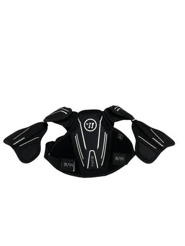 Used Warrior BURN Lacrosse Shoulder Pads Black LG 11735-S000362888
