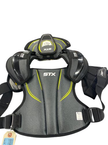 Used STX STALLION Lacrosse Shoulder Pads Black SM 11735-S000360574