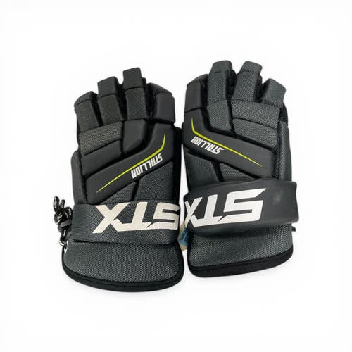 Used STX STALLION 200 Lacrosse Gloves Junior Black SM 11735-S000360569