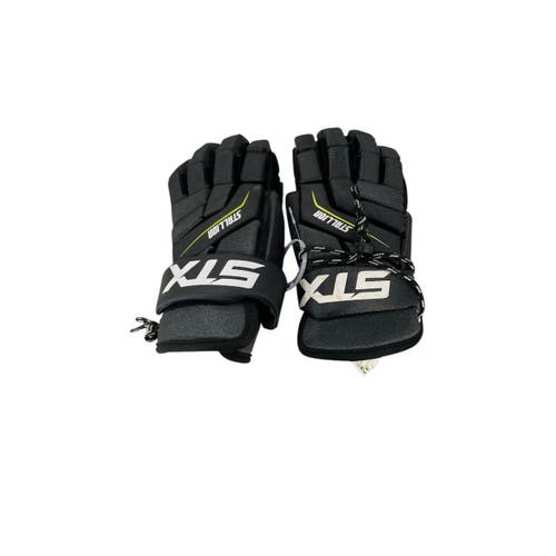 Used STX STALLION 200 Lacrosse Gloves Junior Black SM 11735-S000360570