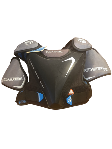 Used Maverik Lacrosse Shoulder Pads Black MD 11735-S000358871