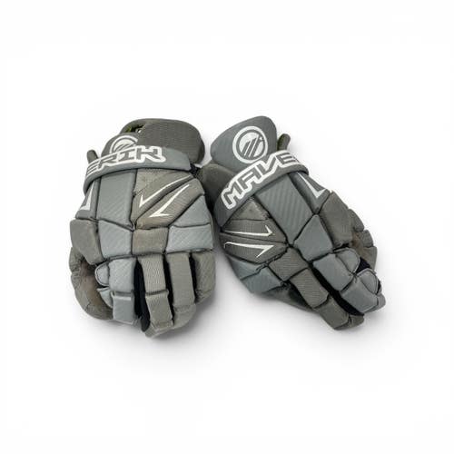 Used Maverik MX Lacrosse Gloves Mens Grey MD 11735-S000364779