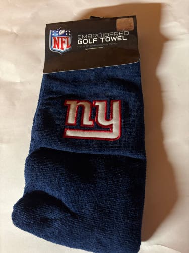 McArthur New York Giants Embroidered Golf Towel 15” X 25” New