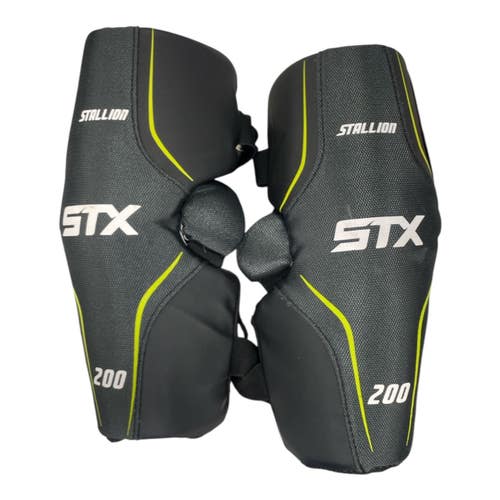 Used STX STALLION 200 Lacrosse Arm Pads/Guards Black MD Tall 11735-S000366552