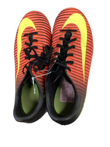 Used Nike MERCURIAL Soccer Cleats Orange Youth 06.0 11613-S000191766