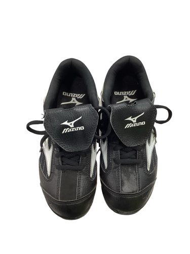 Used Mizuno FRANCHISE BB/SB Cleats Black And White Junior 05.5 11613-S000191757