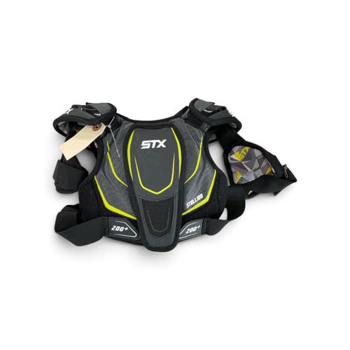 Used STX 200 STALLION + Lacrosse Shoulder Pads Black SM 11735-S000369618