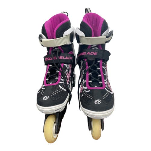 Used Rollerblade SPITFIRE XT G Junior Rec Fitness Skates White Adjustable 11735-S000369611