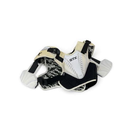 Used STX STALLION 400 Lacrosse Shoulder Pads White SM 11735-S000368167