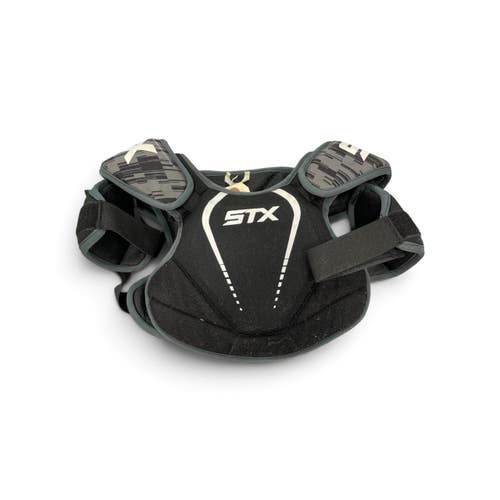 Used STX SHOULDER PADS Lacrosse Shoulder Pads Black SM 11735-S000368113