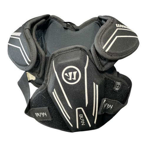 Used Warrior BURN NEXT Lacrosse Shoulder Pads Black MD 11735-S000365939