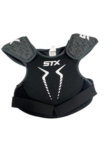Used STX STALLION 75 Lacrosse Shoulder Pads Black MD 11735-S000364158