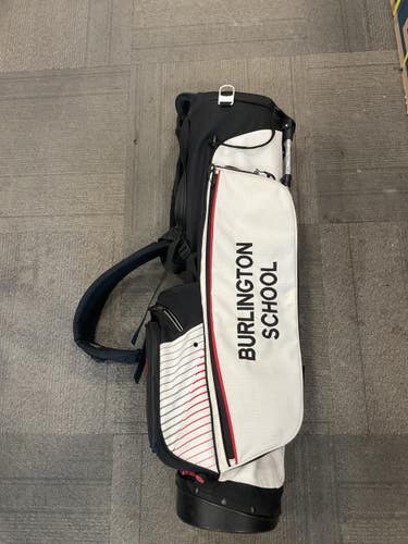 Used Ping BURLINGTON SCHOOL BAG Mens Stand Bag White 11614-S000245885