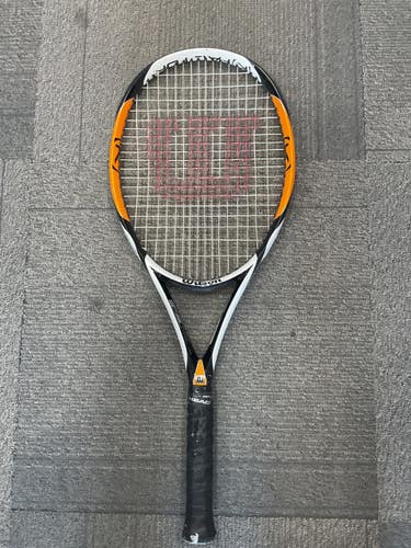Used Wilson K FACTOR Adult Tennis Racquet Orange 4 1/4" 11614-S000245870