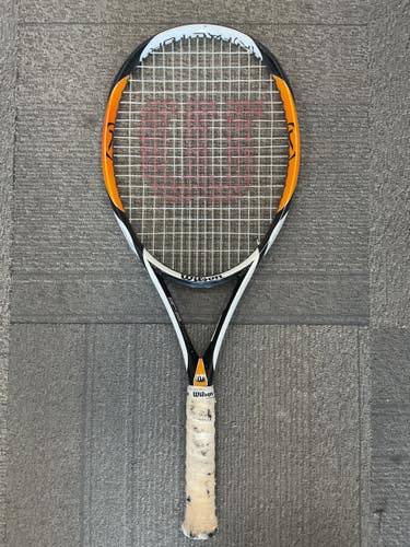 Used Wilson K FACTOR Adult Tennis Racquet Orange 4 3/8" 11614-S000245869