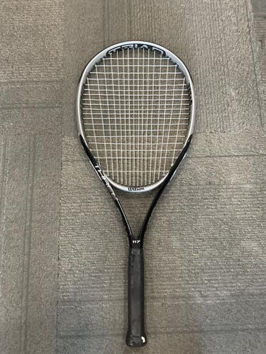 Used Wilson TRIAD THREE BLX RACQUET Adult Tennis Racquet Black 4 1/4" 11614-S000245868
