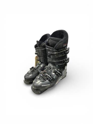 Used Rossignol COMP J Boys DH Ski Boot Black 245 MP - M06.5 - W07.5 11735-S000356843