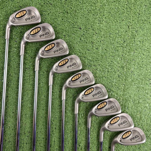 READ Ping i3 O-Size Iron Set Black Dot 3-PW SW JZ Cushin Stiff Left Handed