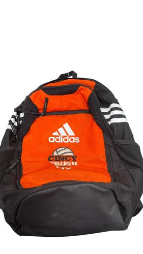 Used Adidas Soccer Player Sackpack Charcoal And Orange 11735-S000360625