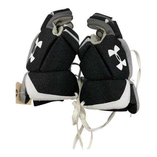 Used Under Armour UA Lacrosse Gloves Junior Black MD 11735-S000358478