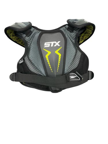 Used STX STALLION 200+ Lacrosse Shoulder Pads Black LG 11735-S000358449