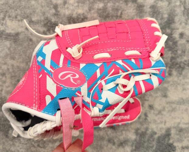 Rawlings Remix Youth Baseball Glove – Pink/Blue – REM91P