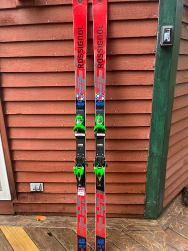 Women's 2025 Rossignol 188 cm Racing Hero Athlete GS Skis With Bindings Max Din 15 (Used)