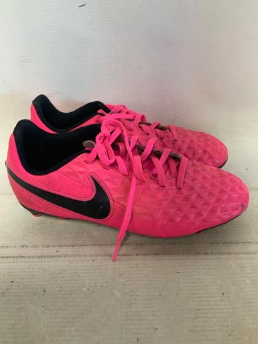 Used Nike TIEMPO Soccer Cleats Pink Senior 6 11823-S000042435